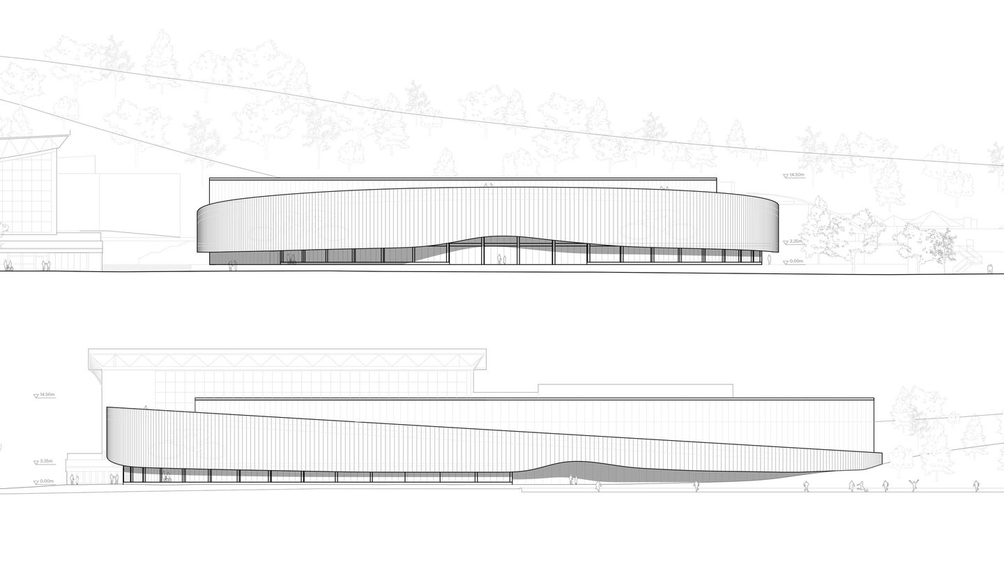 Velodrome Brno Elevations L