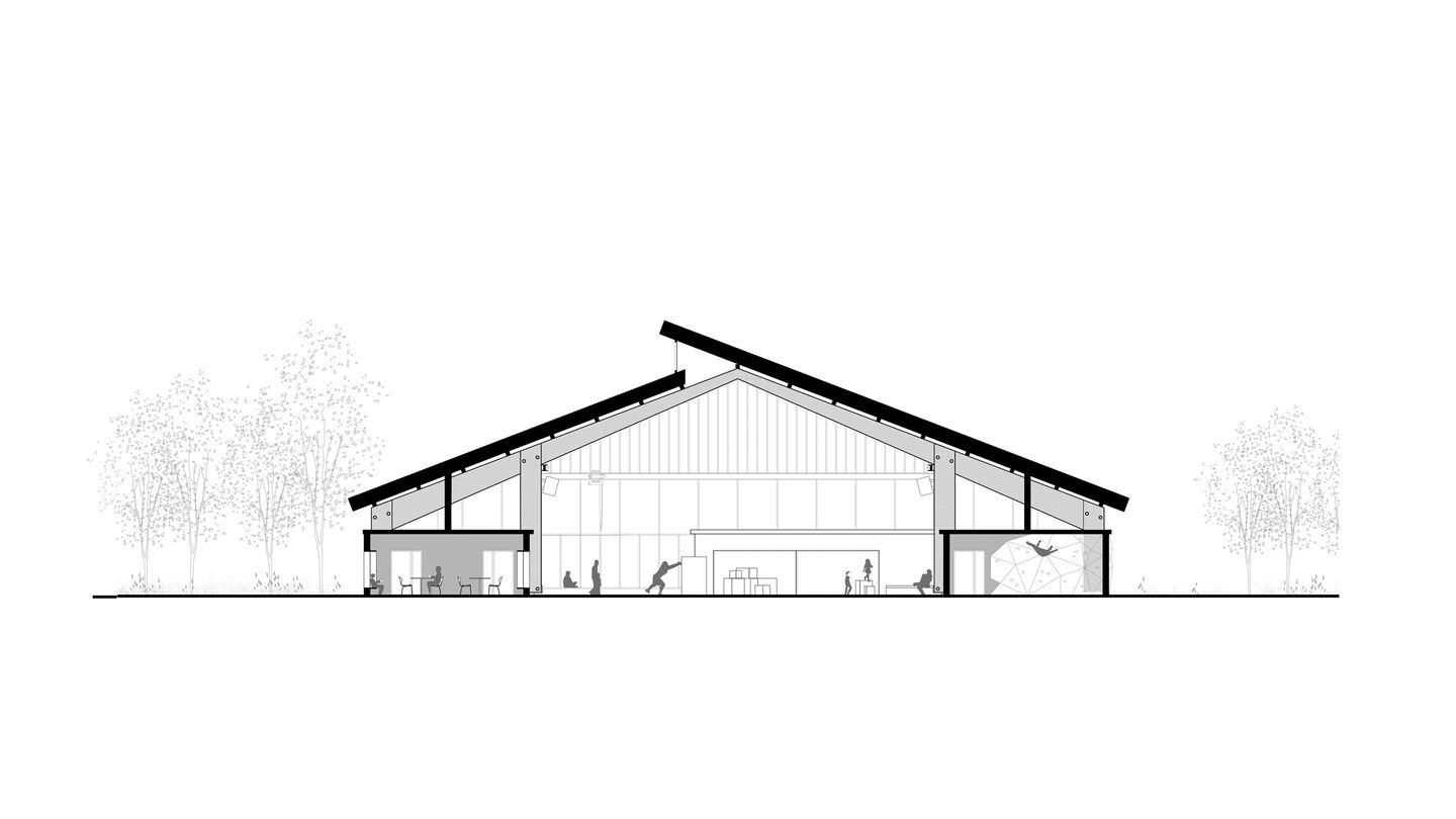 Street Lab Section BW03 steel roof L
