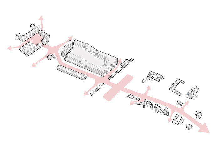 Vandtaarnsbyen Main axis SH