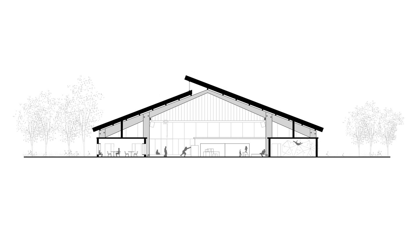 Street Lab Section BW03 steel roof L NY