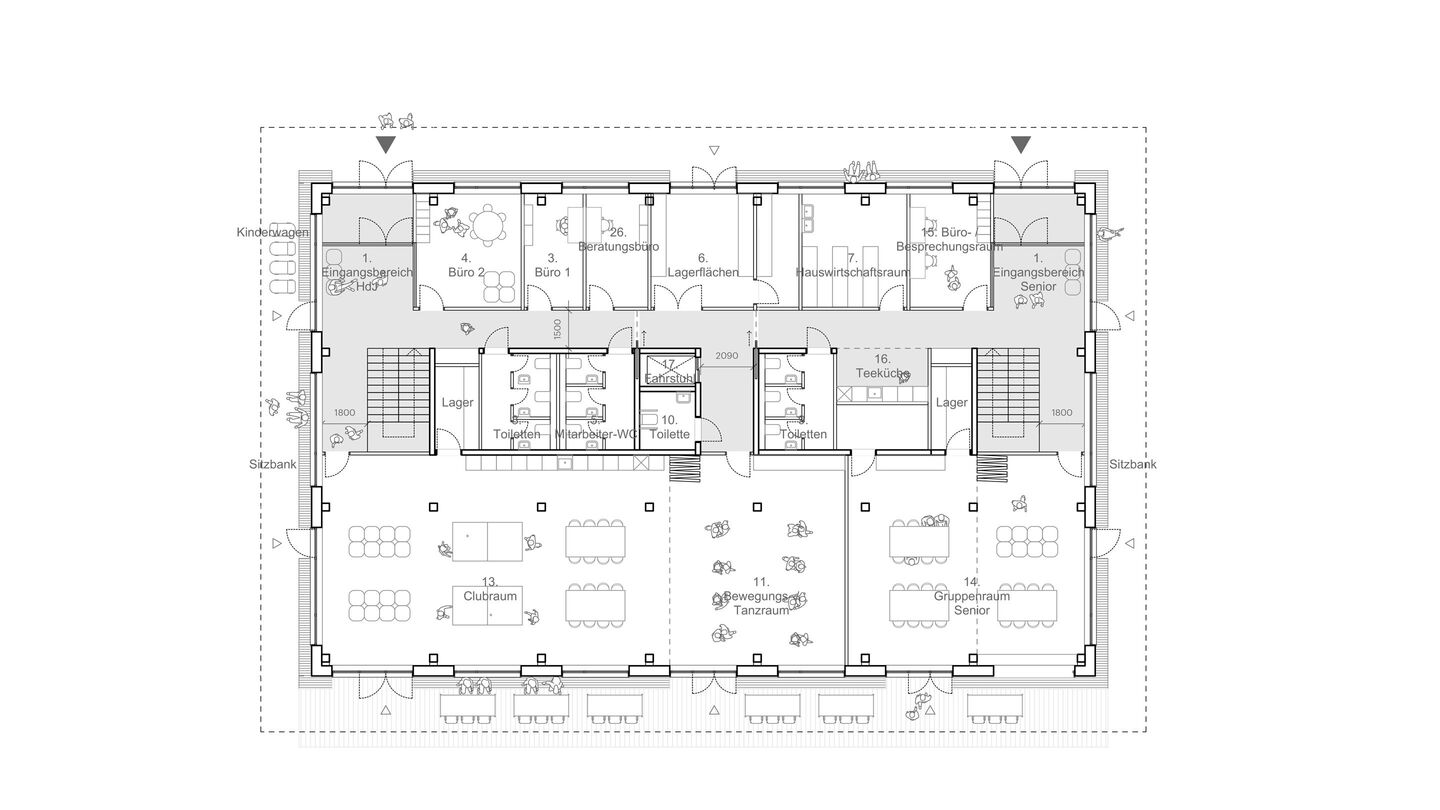 Haus der Jugend Ground floor L