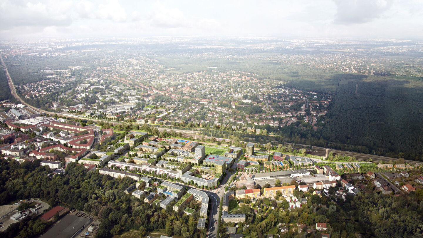 Kopenick Aerial view from Brandenburgplatz ADEPT KB L