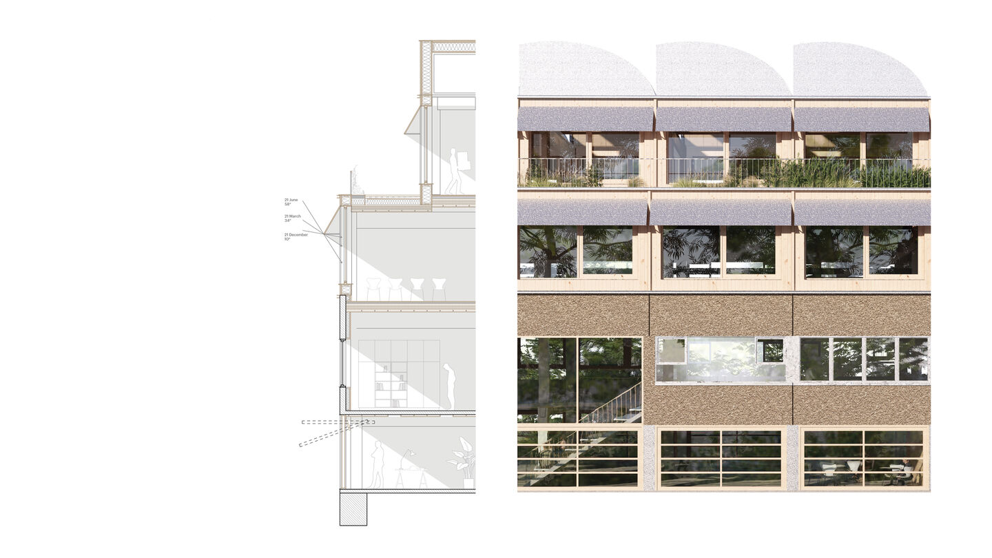 Siegen Architecture Schhol Facade section L